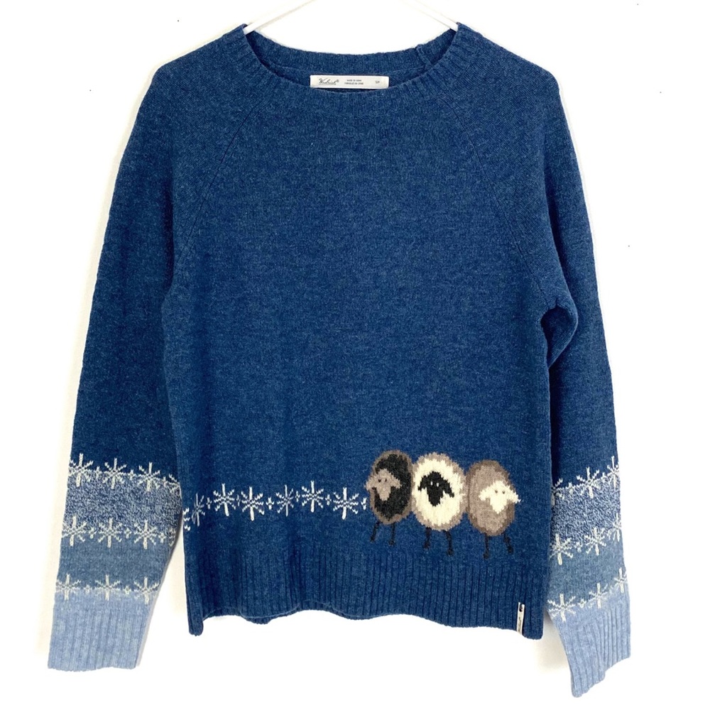 EUC Woolrich Lambswool Lamb Sweater Womens Small